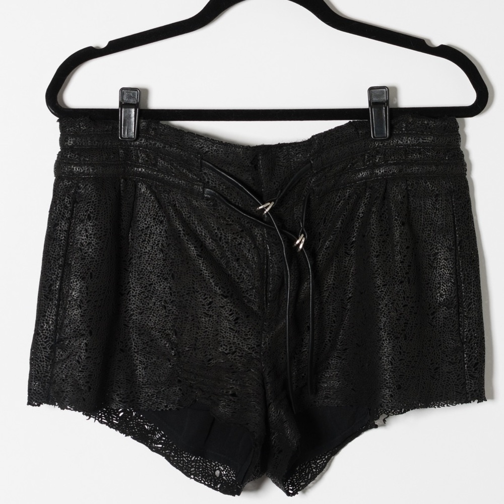 Helmut Lang Leather Shorts
